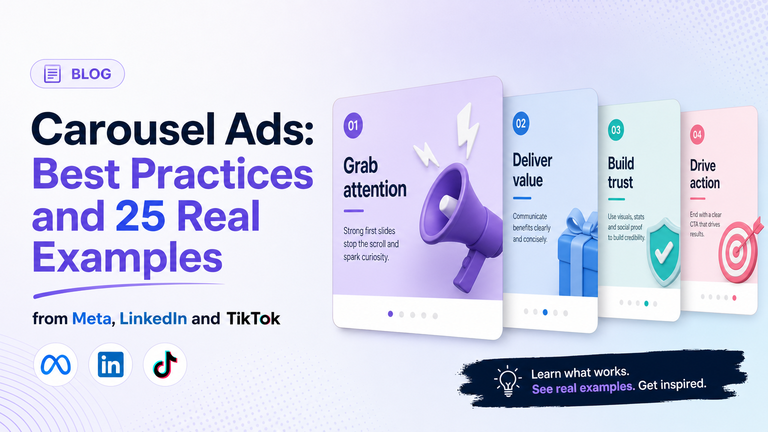 Carousel Ads: Best Practices and 25 Real Examples from Meta, LinkedIn and TikTok