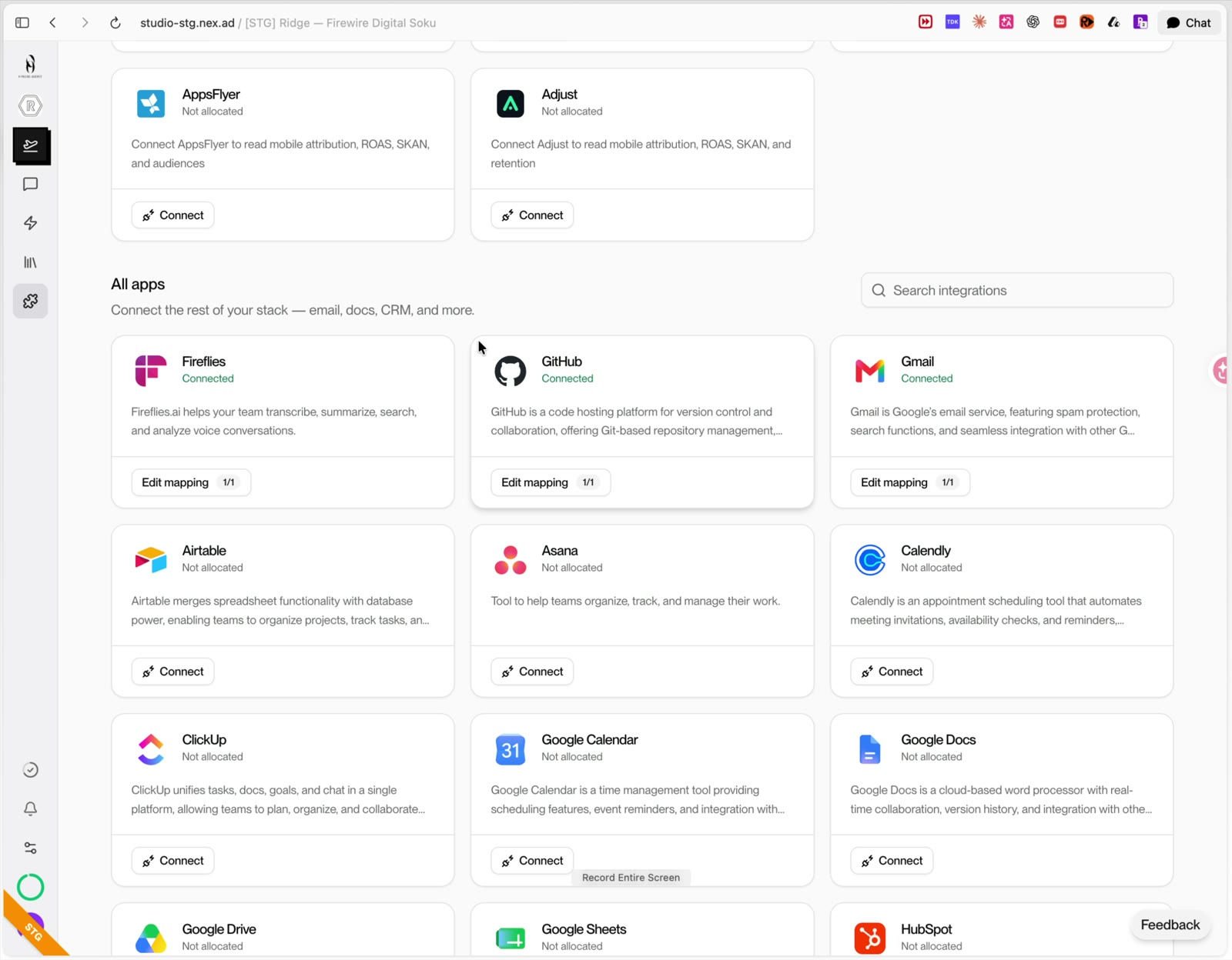 Fireflies, GitHub, Gmail, and the rest of the consultant stack connected in one Soku workspace