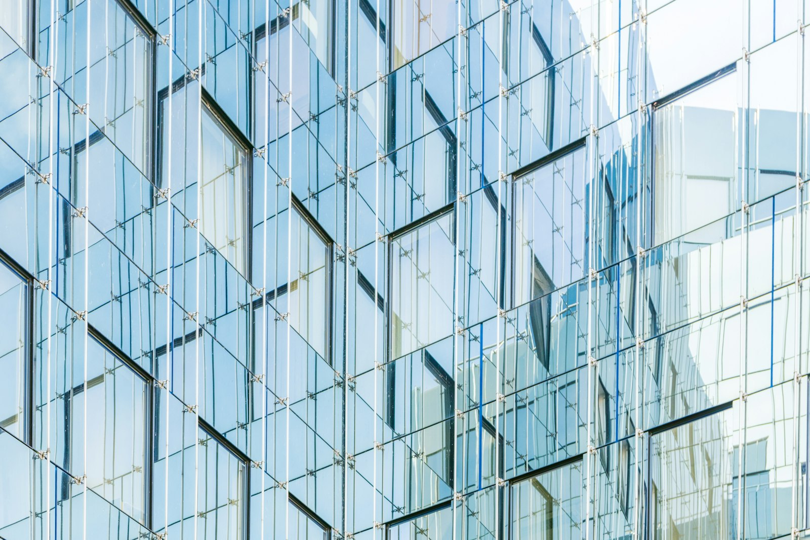A glass facade — the transparency the new labels are meant to bring to AI-made advertising