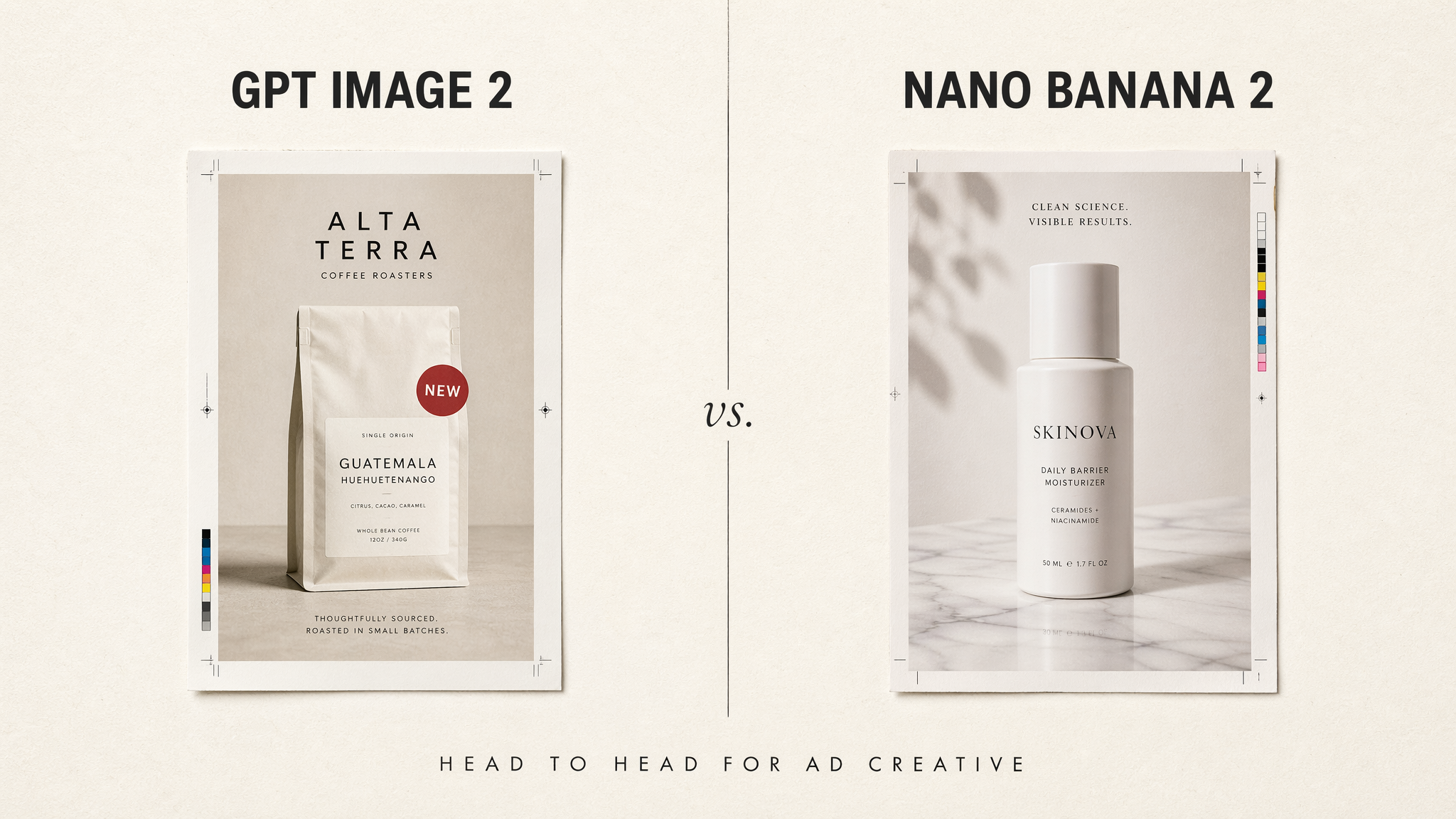 GPT Image 2 vs Nano Banana 2: Which AI Model Wins for Ad Creative?