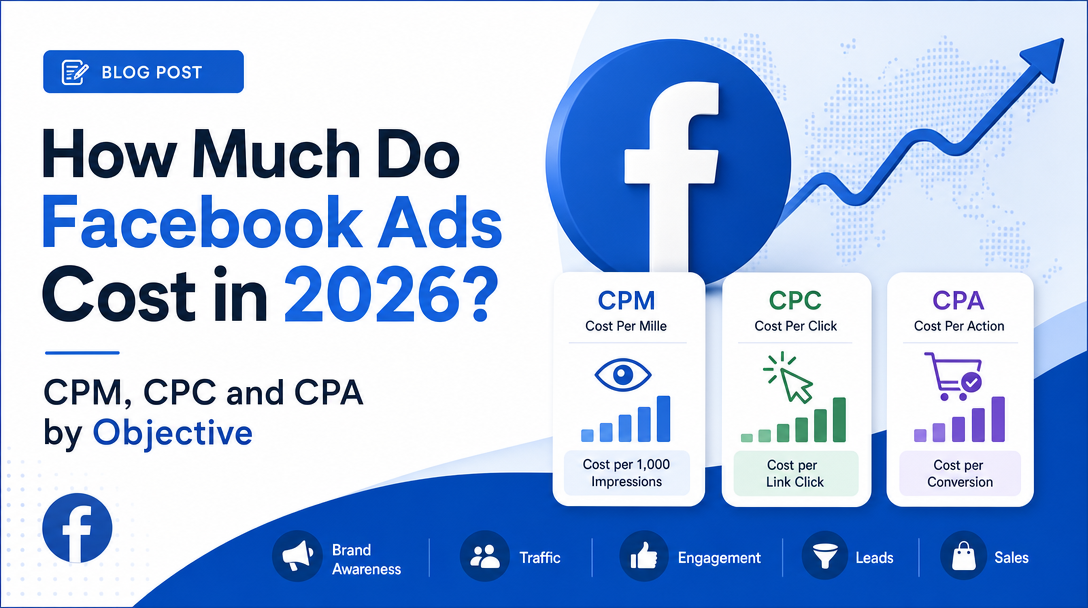 How Much Do Facebook Ads Cost in 2026? CPM, CPC and CPA by Objective